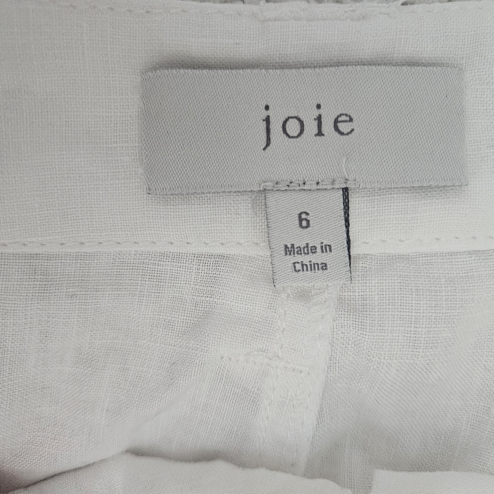 JOIE Telutci Linen Ankle Lace-Up Crop Cargo Pants | SZ 6 - Picture 13 of 14